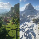Minecraft village vs snowy spawn