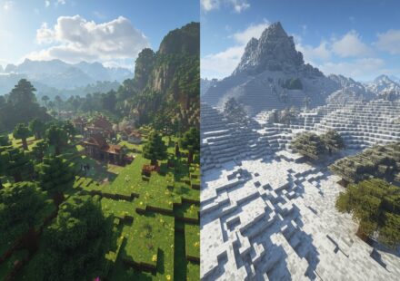 Minecraft village vs snowy spawn