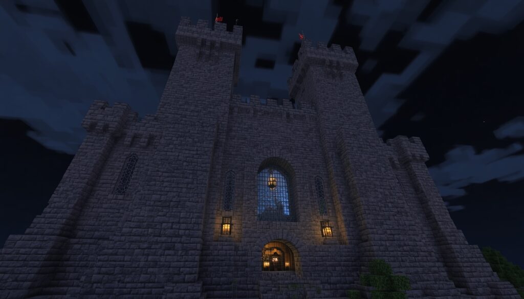 Minecraft mountain fortress build
