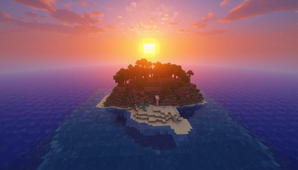Minecraft island survival seed world