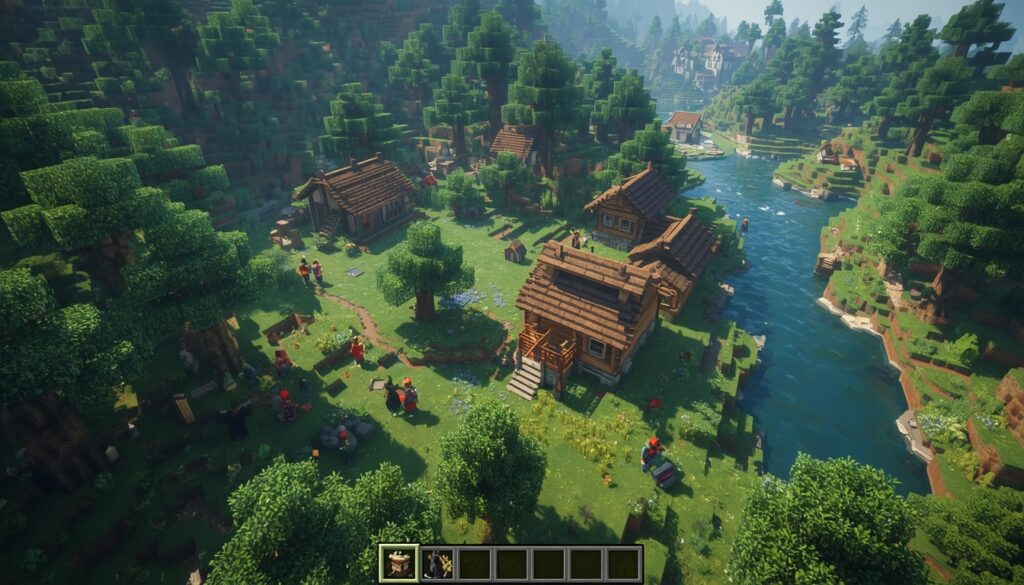Minecraft village spawn