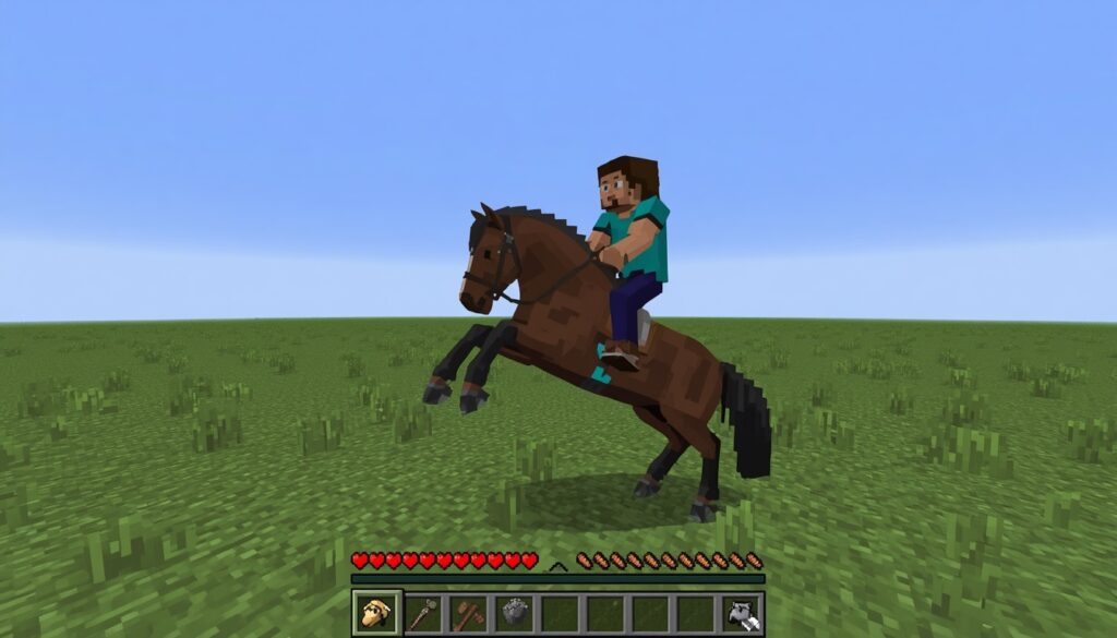 Taming horse Minecraft