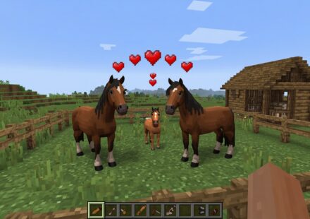 Minecraft horse breeding baby