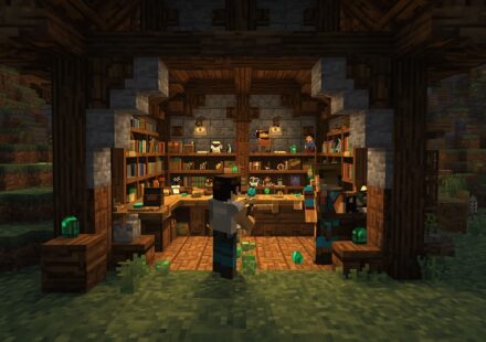 Minecraft villager trading hall setup