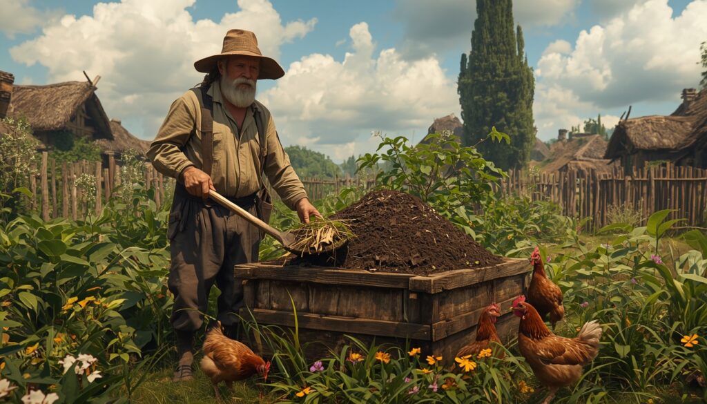 Farmer villager composter