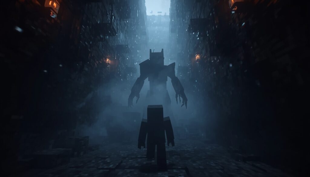 Warden emerging from deep sculk ground