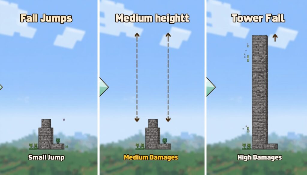 Minecraft Fall Height Test