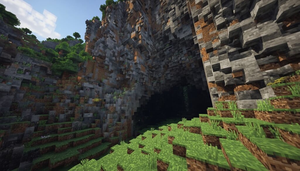 Hidden Mountain Base Door