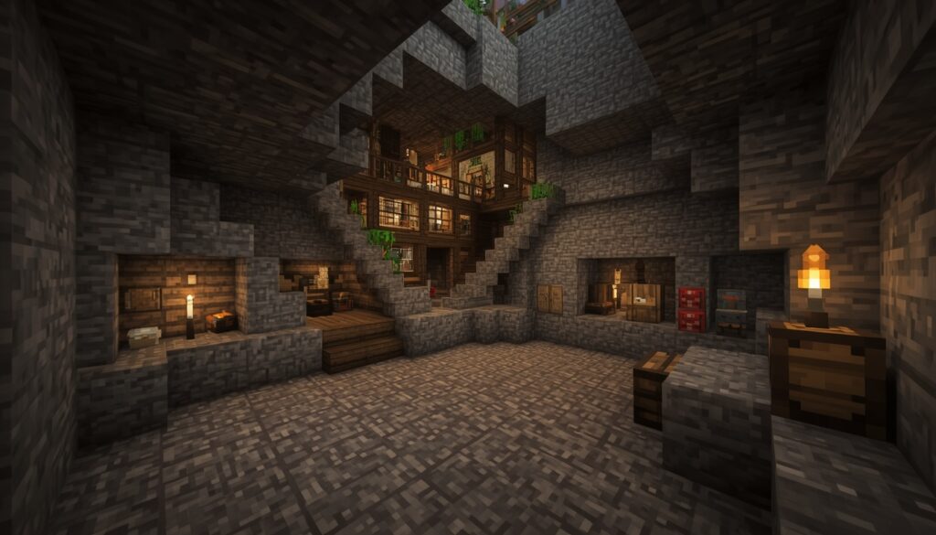 Layered base room