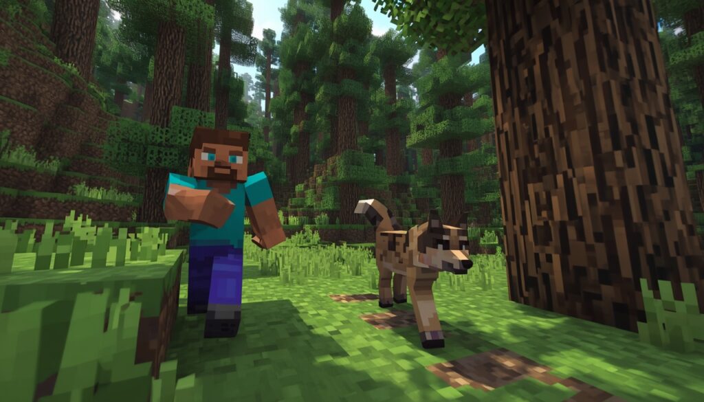Wolf following player