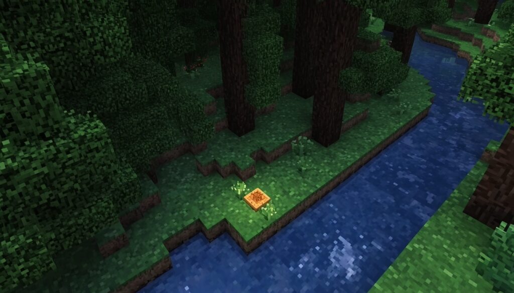 Hidden terracotta in forest