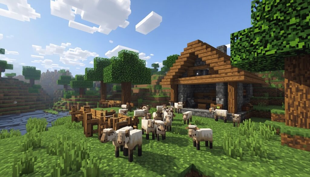 villager using loom block
