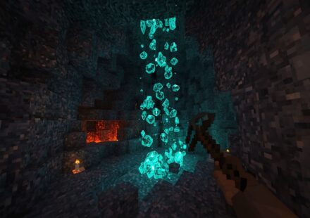 Minecraft diamond mining