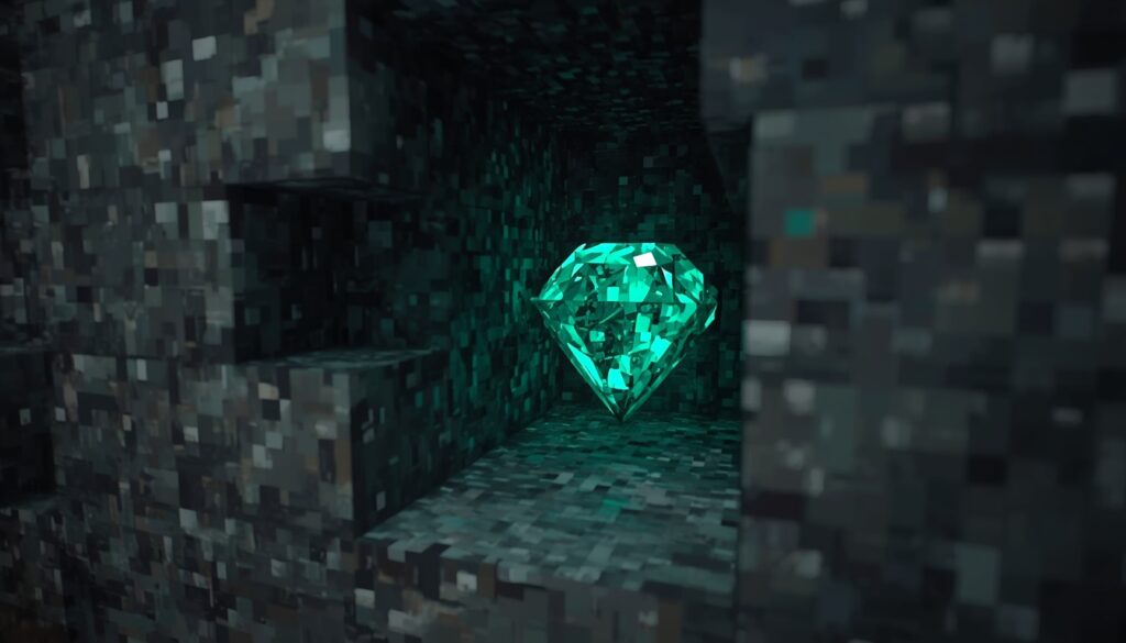 Diamond ore in Minecraft